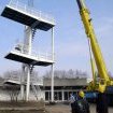  Démolition du plongeoir du centre nautique de Bourg-en-Bresse