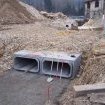  Pose de cadres béton préfabriqués